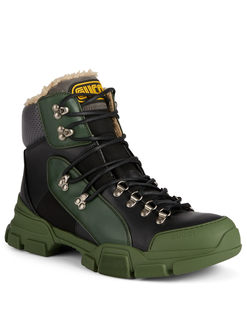gucci green boots