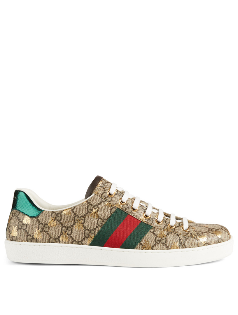 gucci ace gg supreme on feet