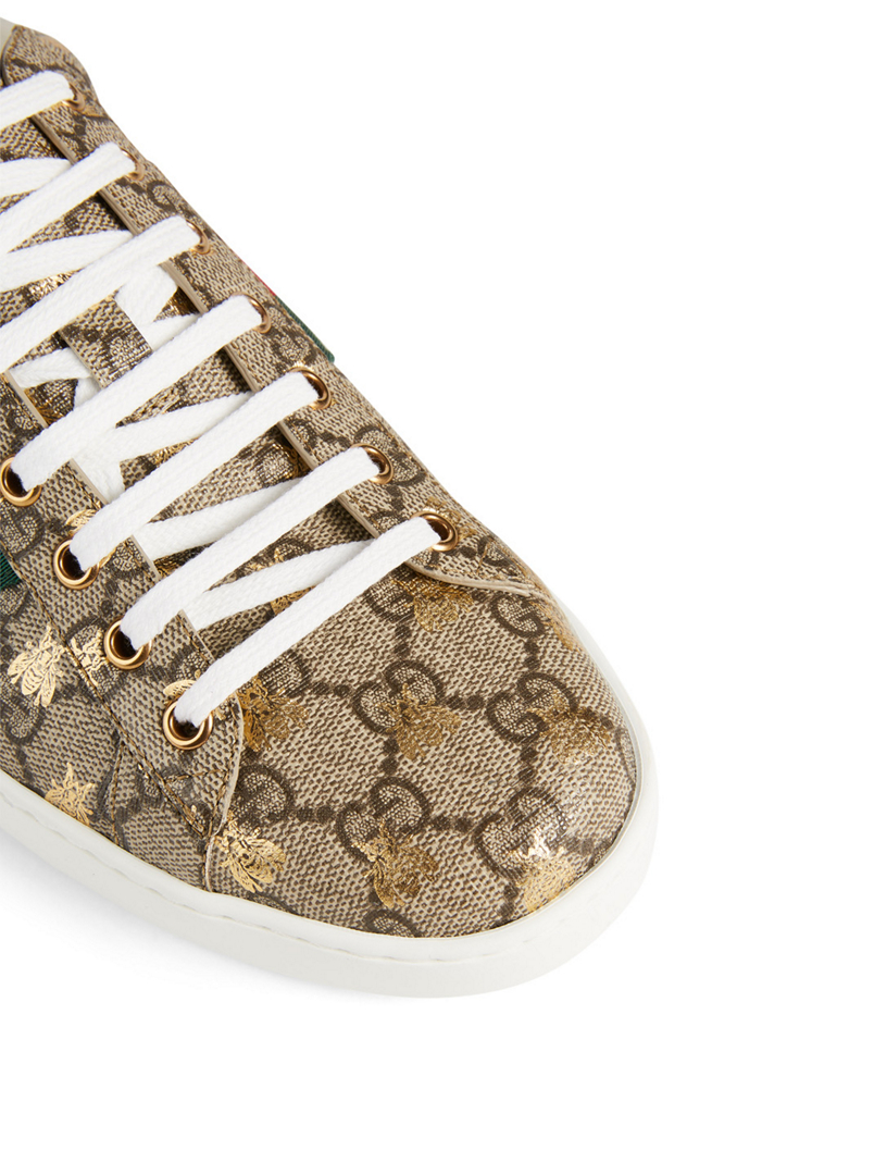 gucci ace gg supreme on feet