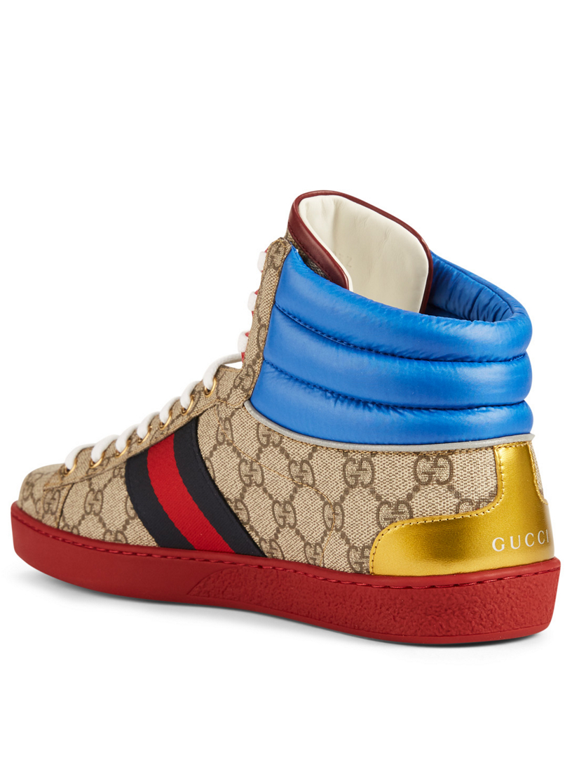 gucci ace gg high top