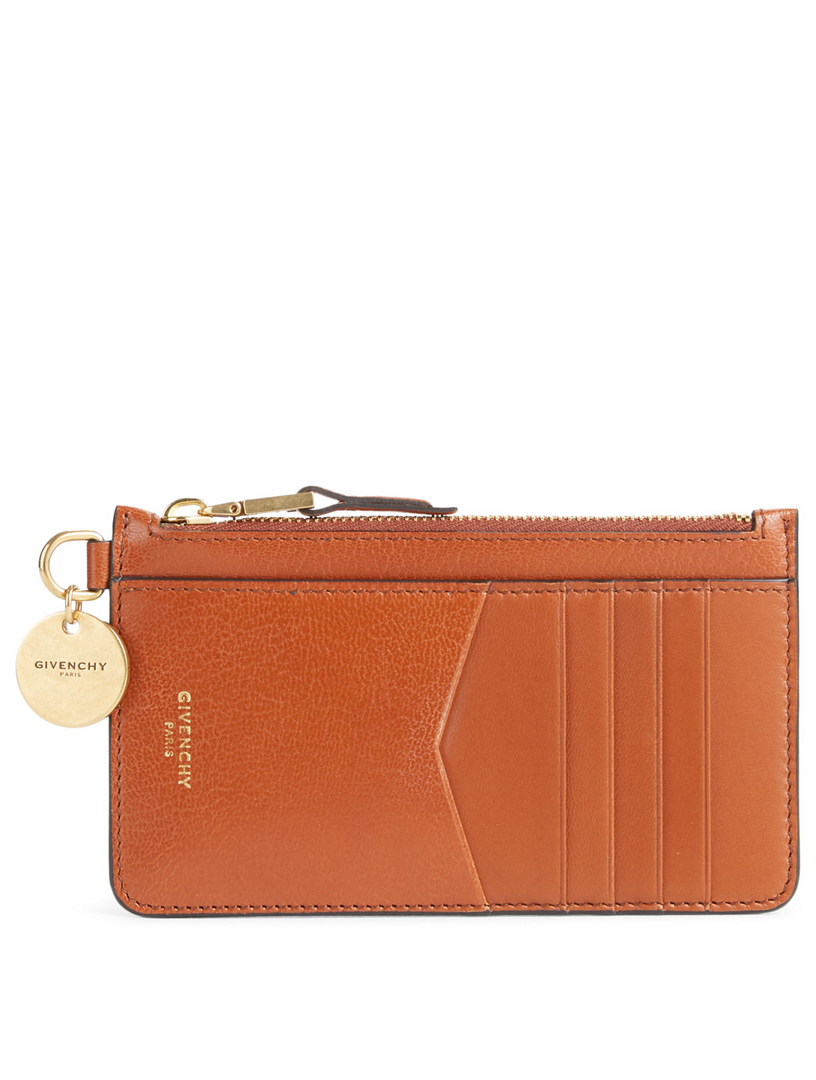 GIVENCHY GV3 Zipped Leather Card Holder | Holt Renfrew Canada