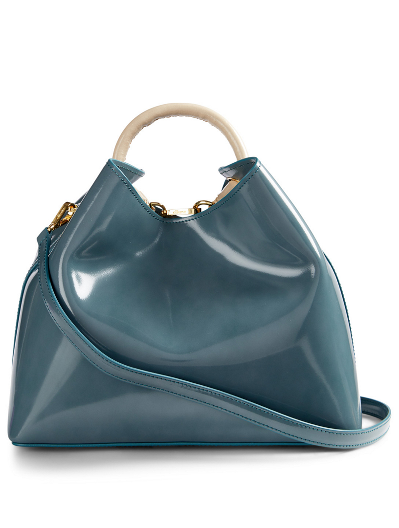 ELLEME Large Raisin TwoTone Patent Leather Bag Holt Renfrew Canada