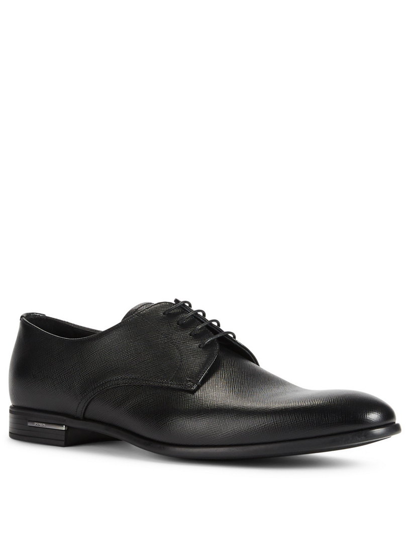 PRADA Saffiano Leather Derby Shoes Holt Renfrew