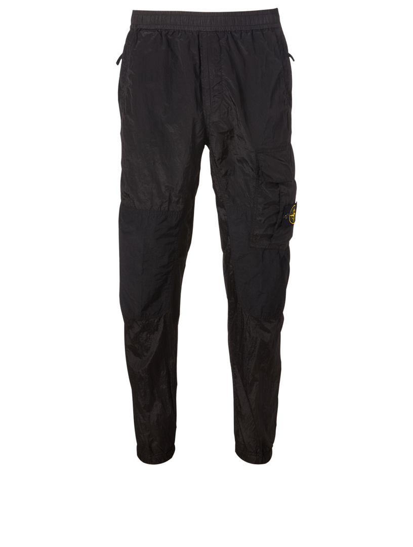 stone island nylon metal track pants