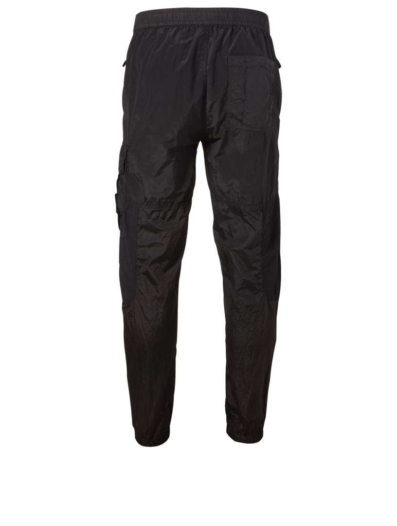 stone island black jogging pants