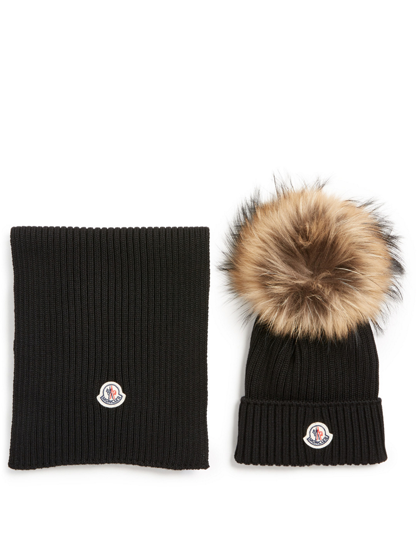 moncler scarf and hat set