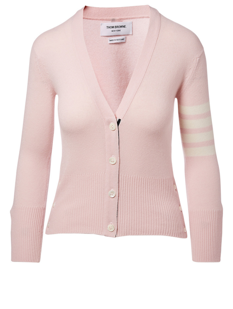 thom browne pink cardigan