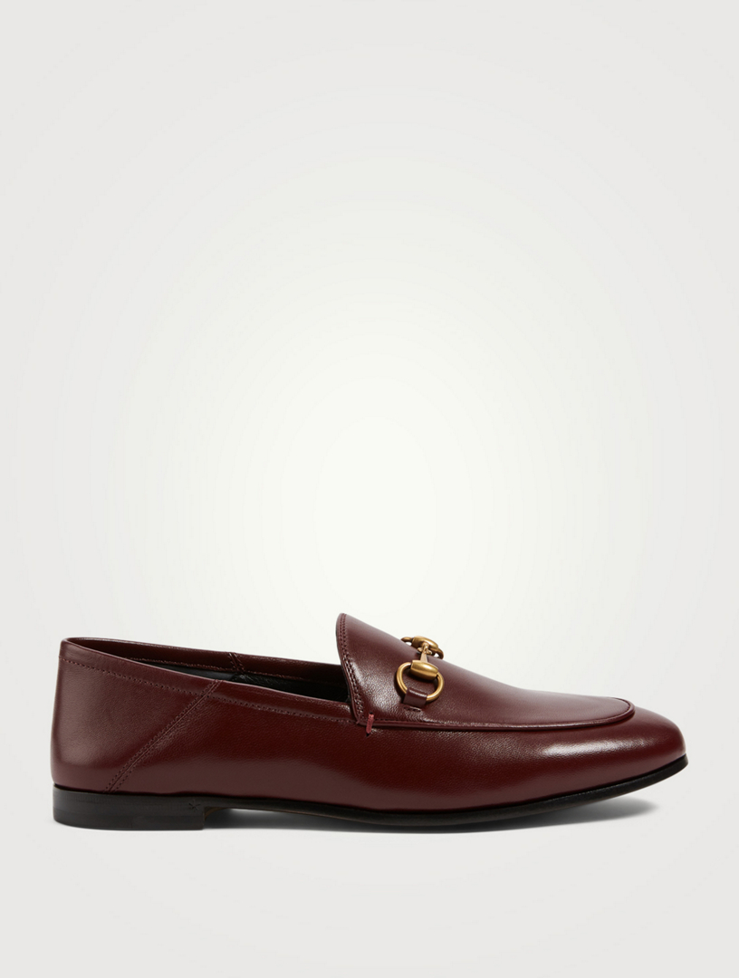 brown gucci loafers