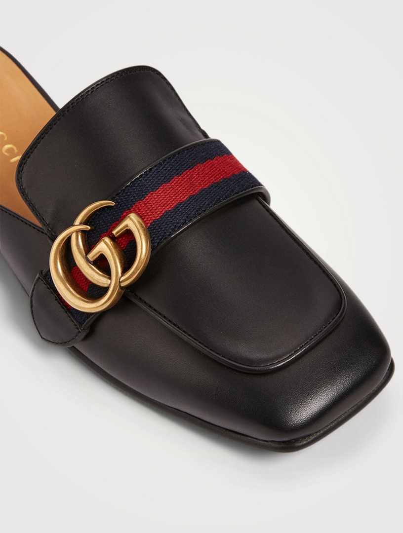 gucci leather slippers