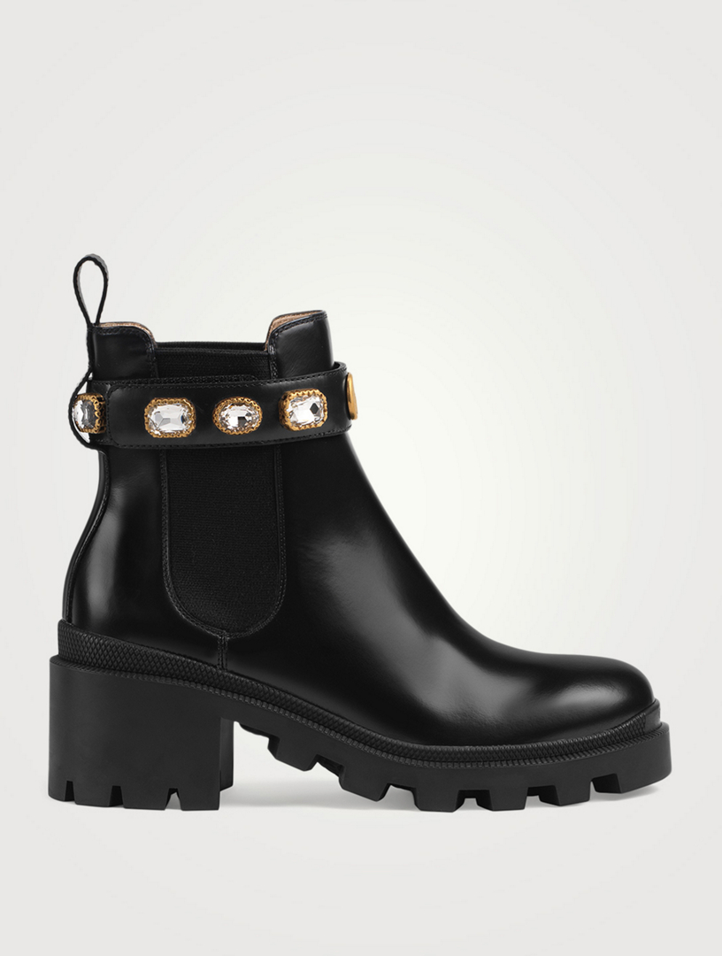 gucci leather boots