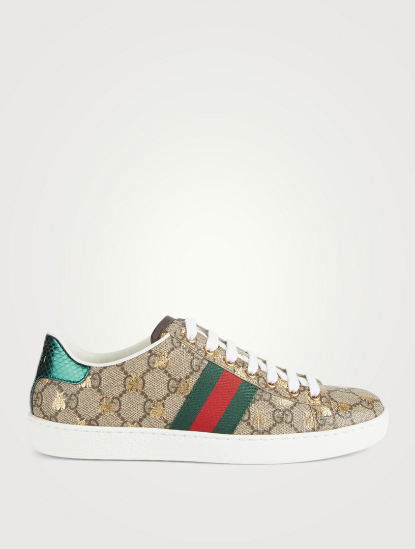 gucci ace gg supreme on feet