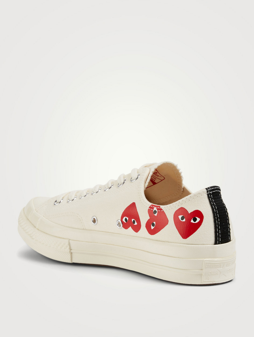 converse cdg play white