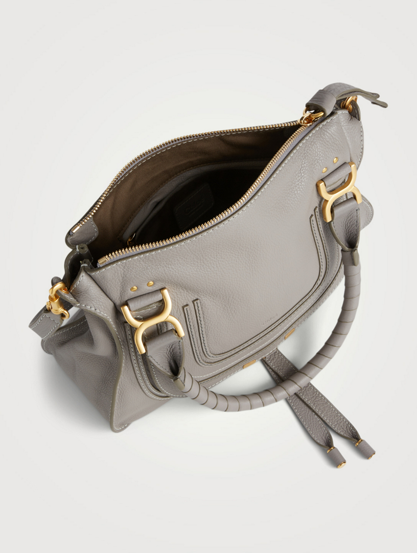 medium marcie leather saddle bag