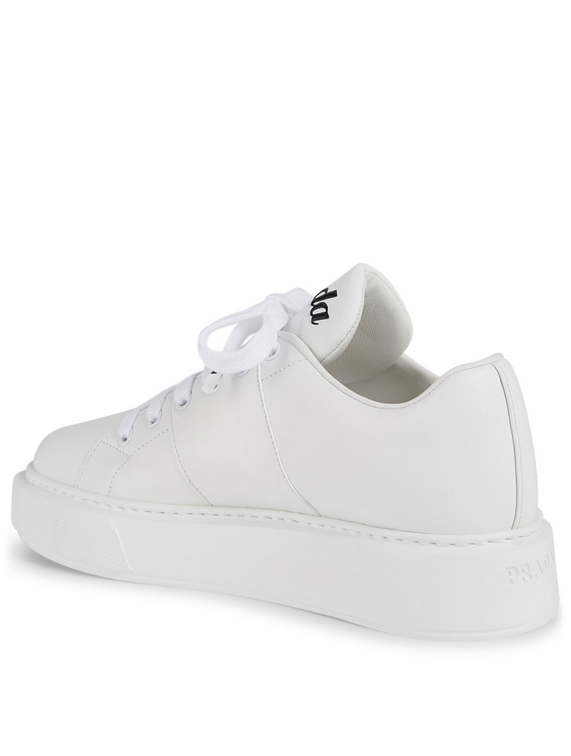 prada white platform sneakers