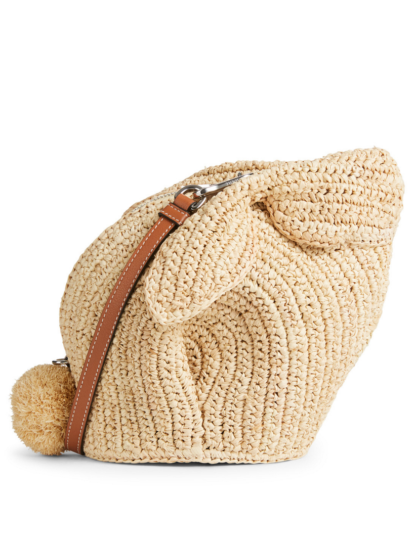 loewe mini raffia bag