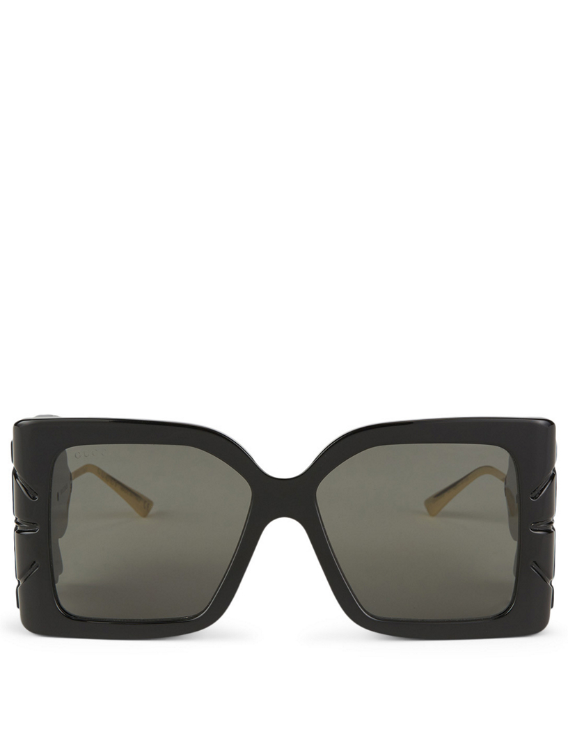 gucci oversized square sunglasses black