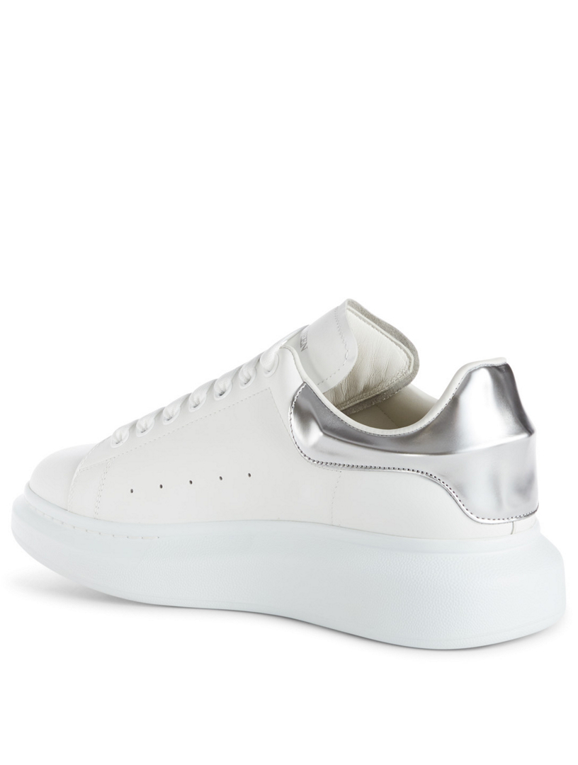 alexander mcqueen oversized leather sneakers