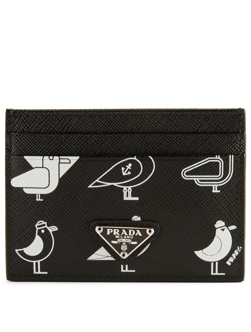 PRADA Printed Saffiano Leather Card Holder | Holt Renfrew Canada