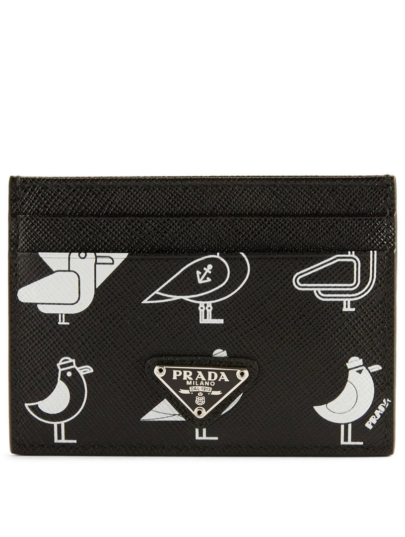 Prada Printed Saffiano Leather Card Holder Holt Renfrew Canada