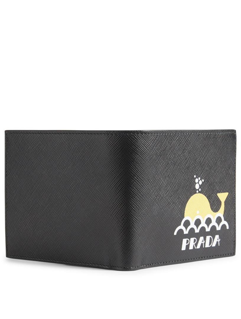 payment with pockets book bill Printed Leather PRADA Wallet Bifold  Renfrew  Saffiano Holt