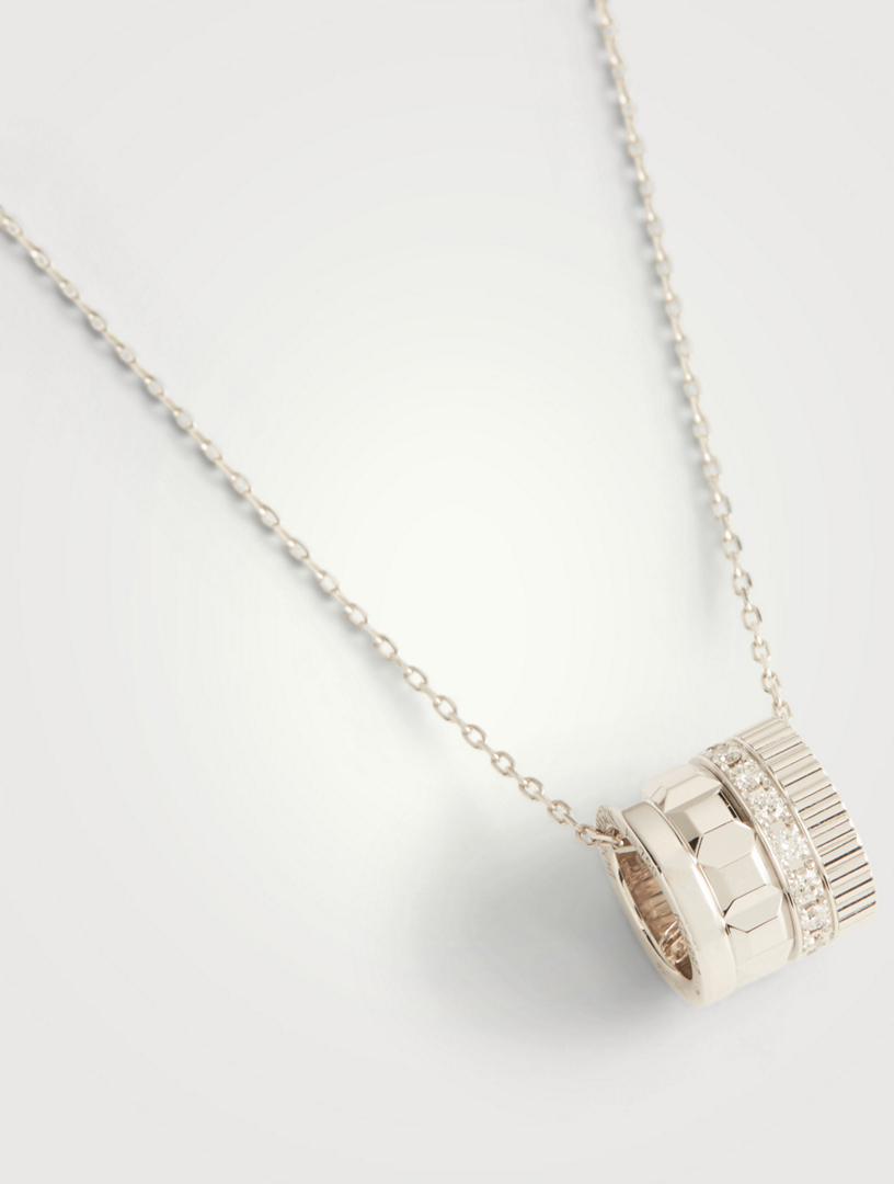 BOUCHERON Radiant Edition Quatre White Gold Pendant Necklace With ...