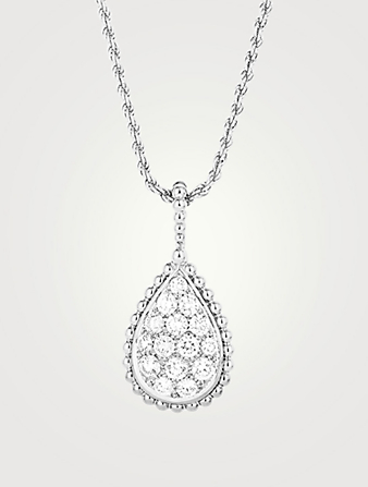 Serpent Bohème M Motif White Gold Pendant Necklace With Diamonds