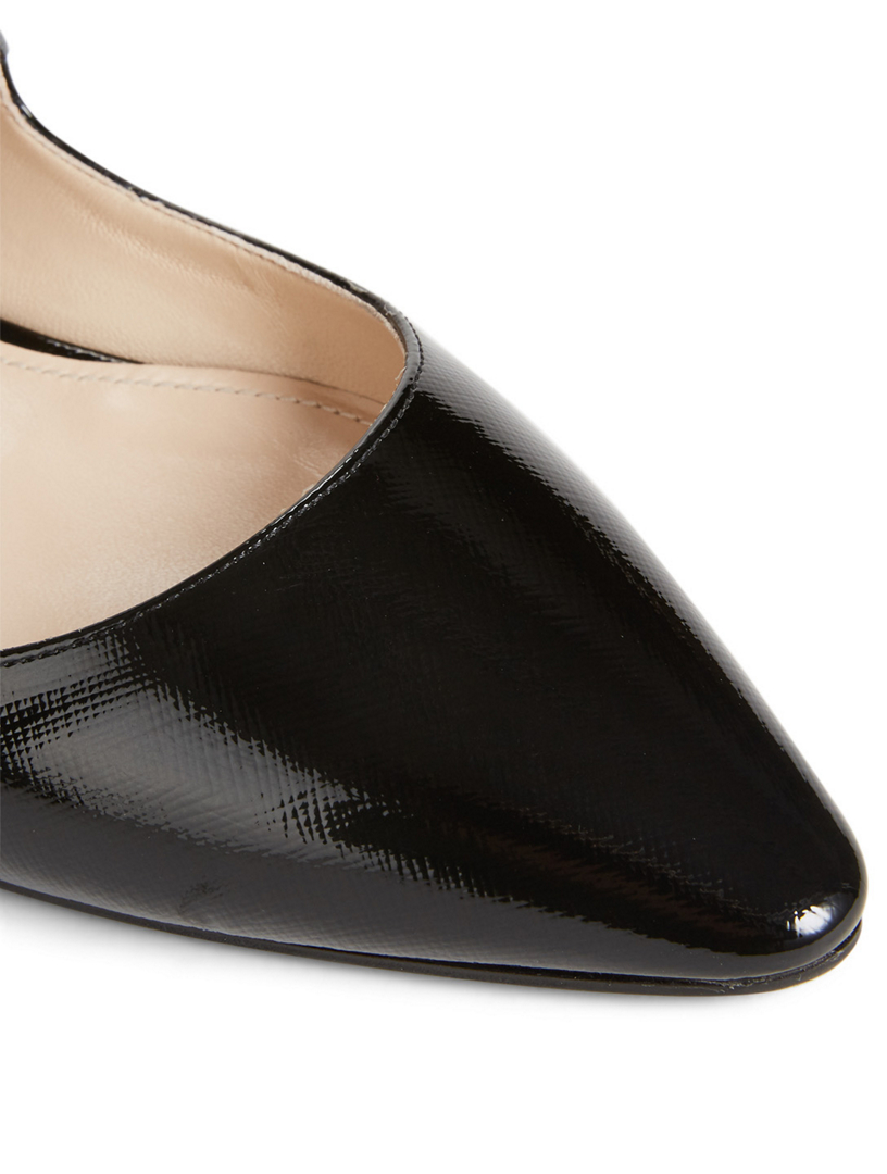 PRADA Patent Leather Mary Jane Flat Mules | Holt Renfrew Canada