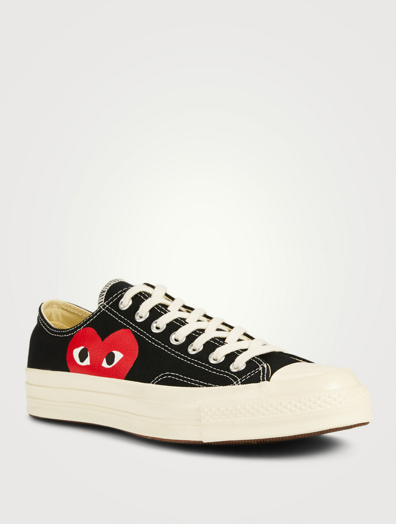 cdg white sneakers