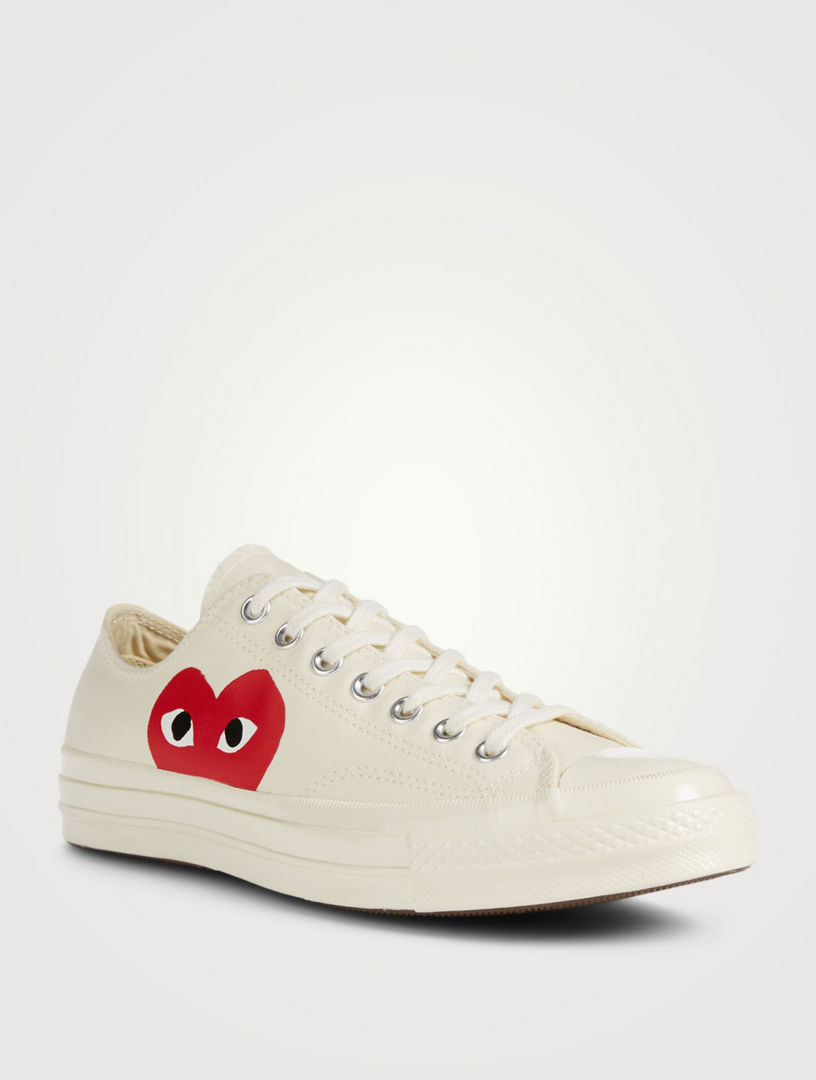 beige cdg converse