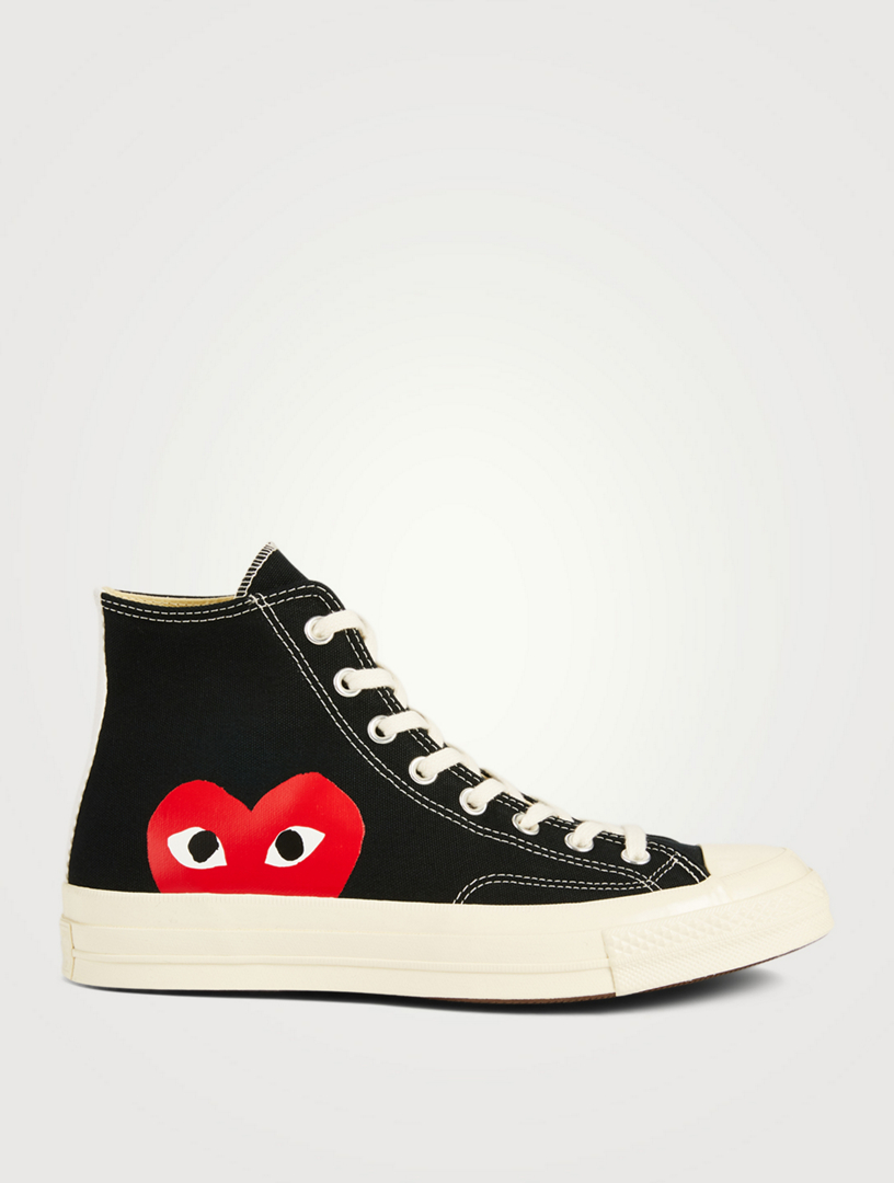 cdg x converse high tops