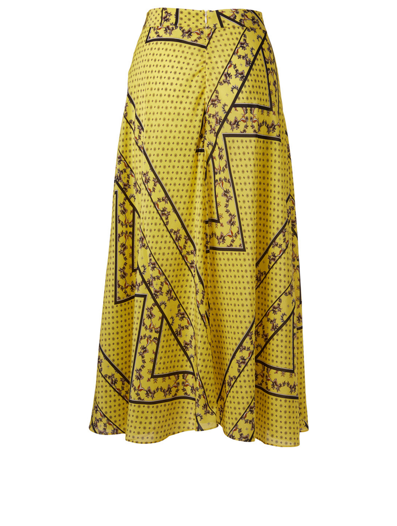 ganni silk skirt
