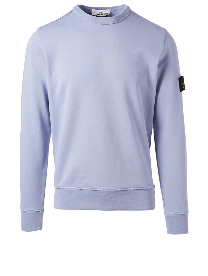 purple stone island sweatshirt