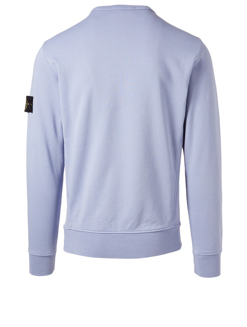 purple stone island sweatshirt