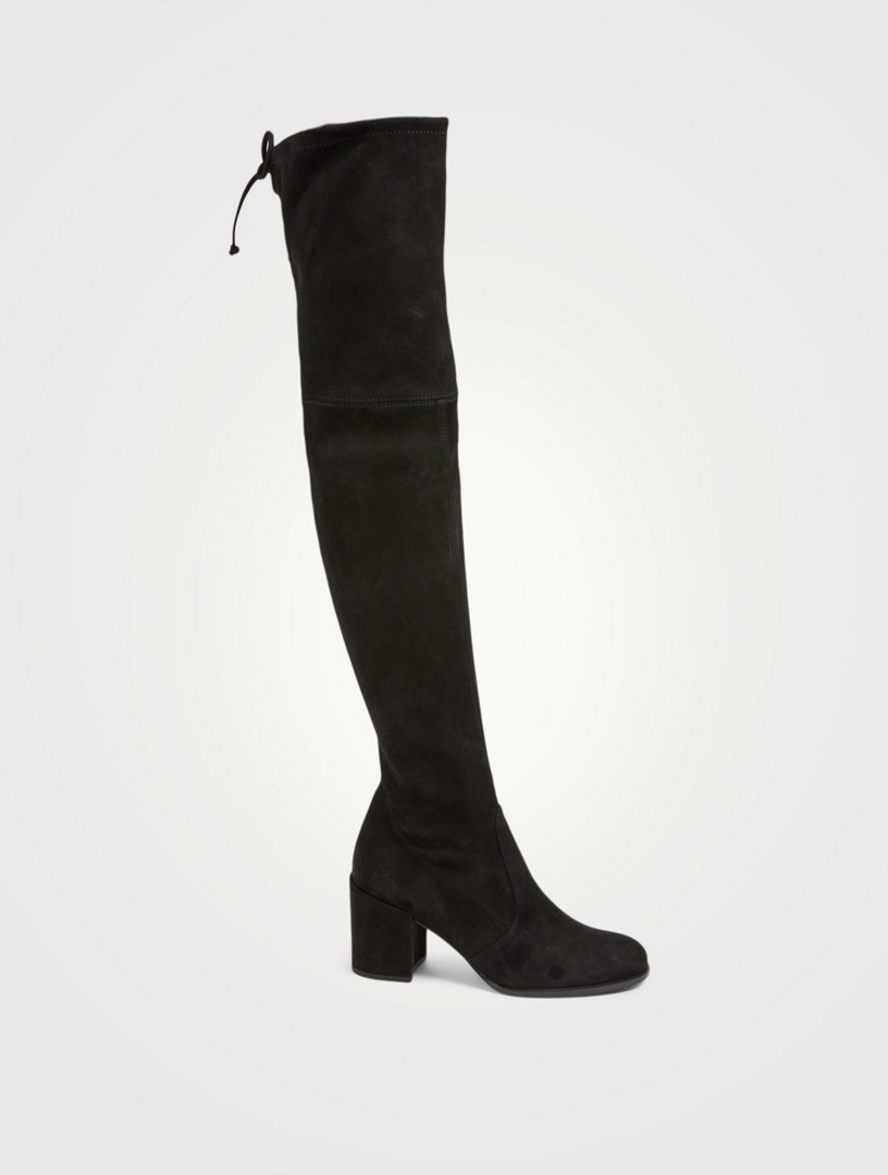 STUART WEITZMAN Tieland Suede Heeled Over-The-Knee Boots | Holt Renfrew ...