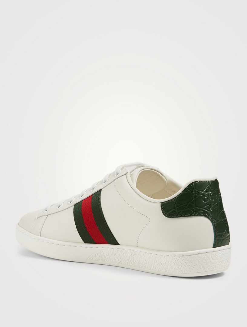 gucci ace leather sneaker womens