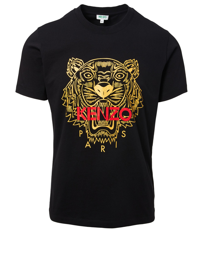 kenzo tiger t shirt black