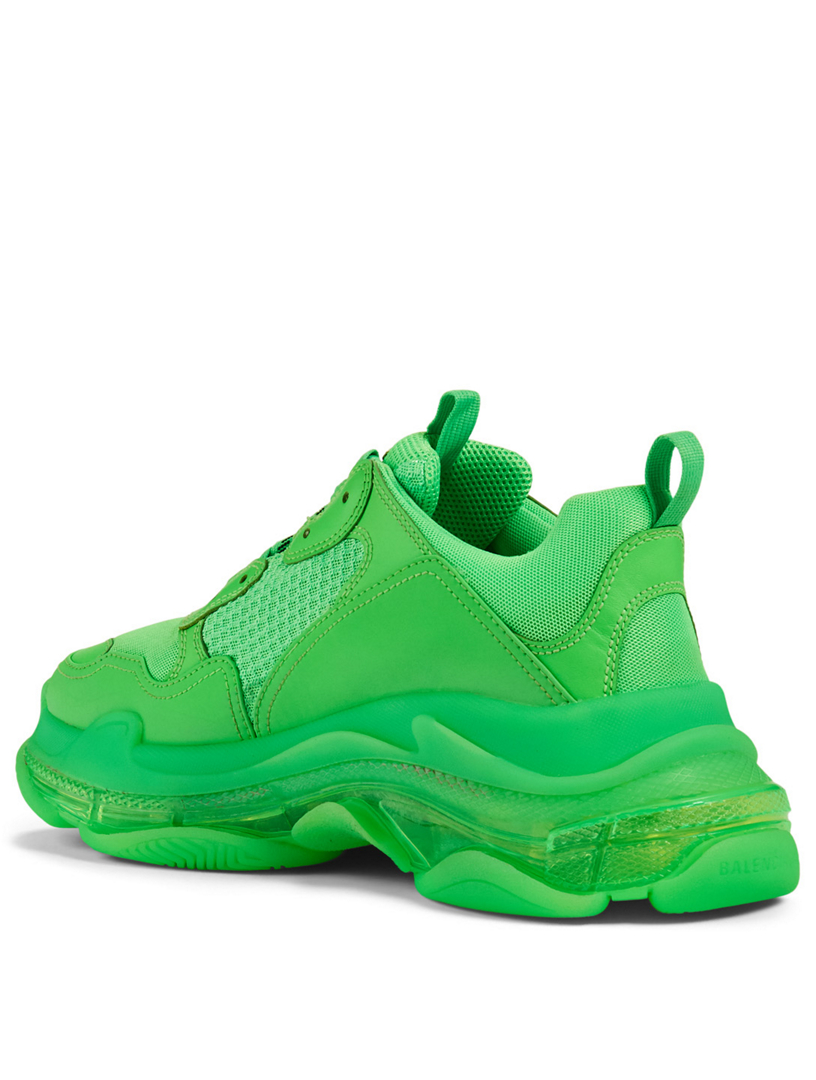 balenciaga triple s sneakers green