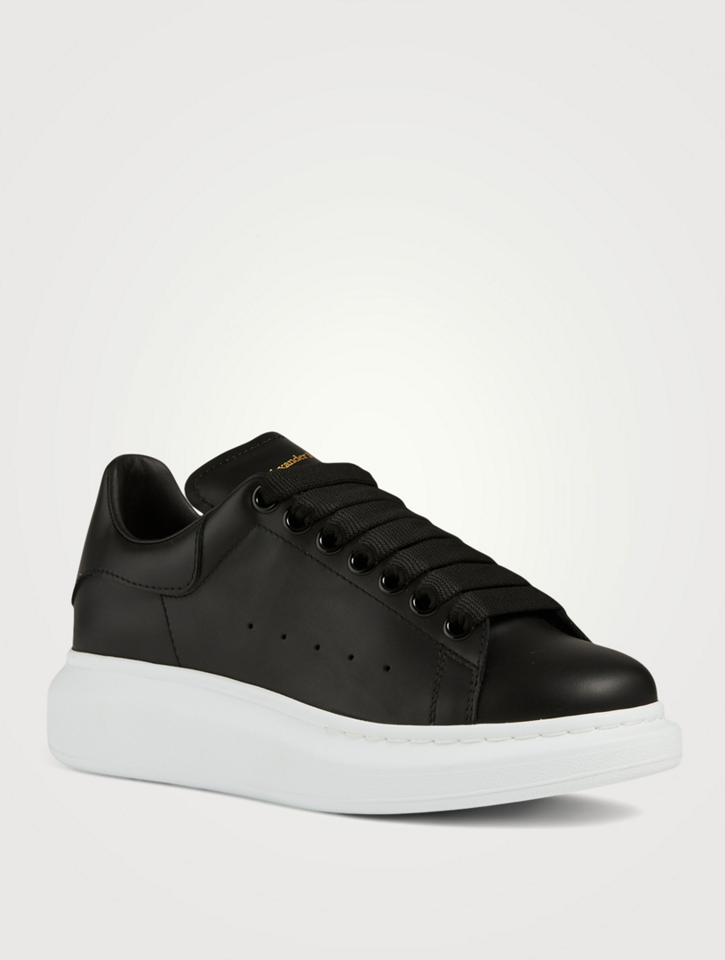 alexander mcqueen oversized leather sneakers