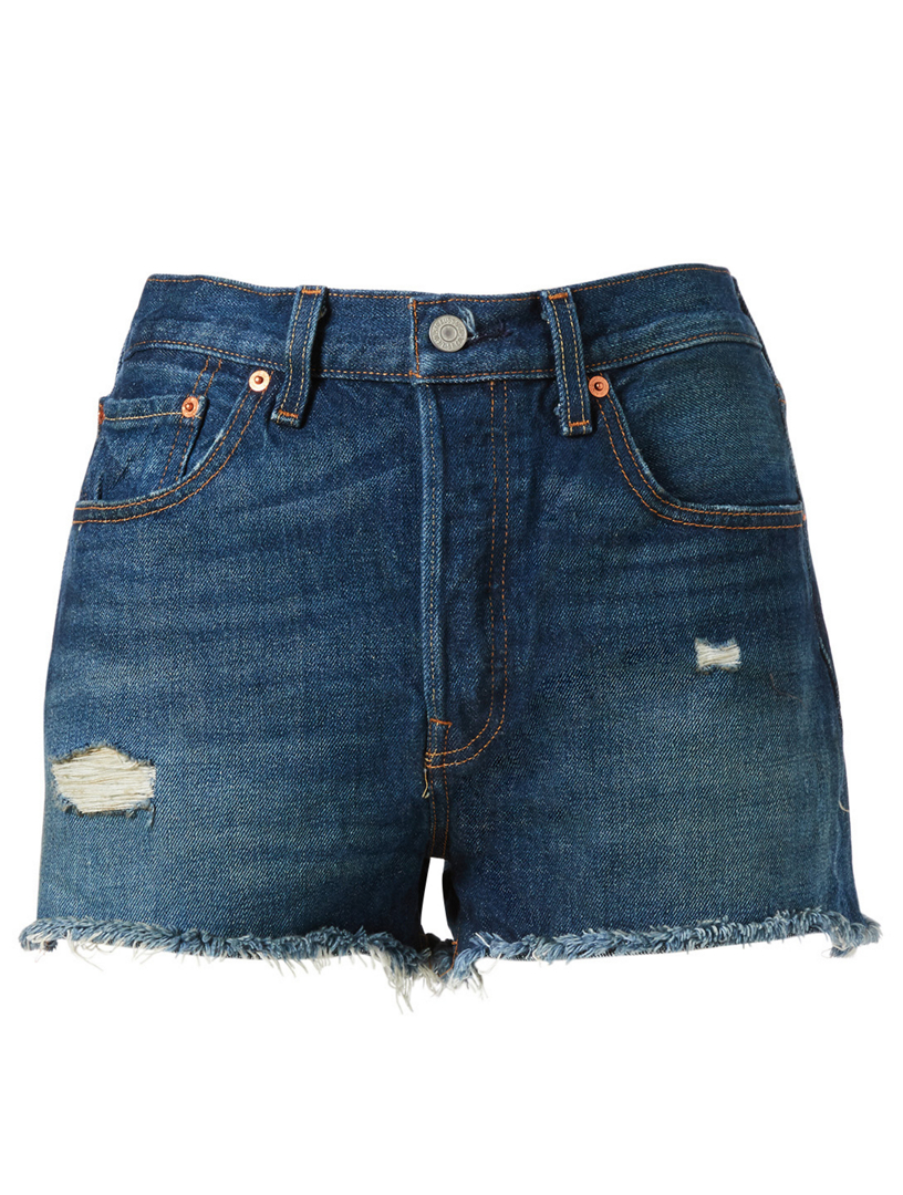 LEVI'S 501 High-Rise Cut-Off Denim Shorts | Holt Renfrew Canada