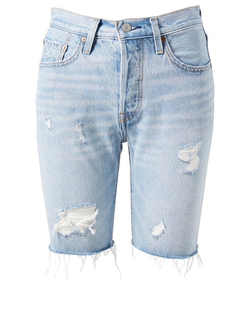 women's levi's bermuda jean shorts