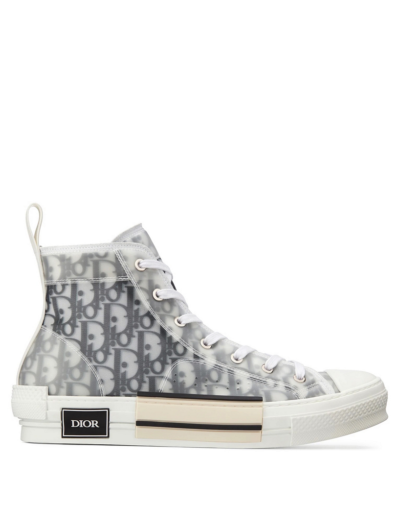 DIOR B23 Canvas High-Top Sneakers In 