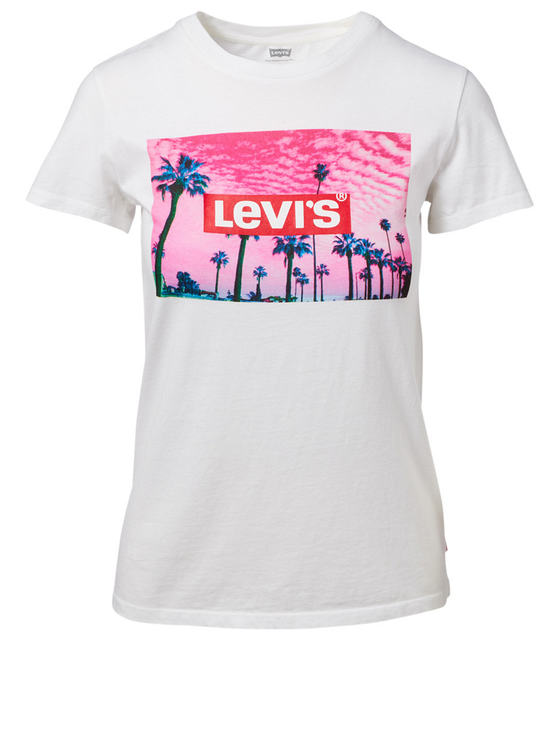 LEVI'S Perfect T-Shirt With Palm Tree Graphic | Holt Renfrew Canada