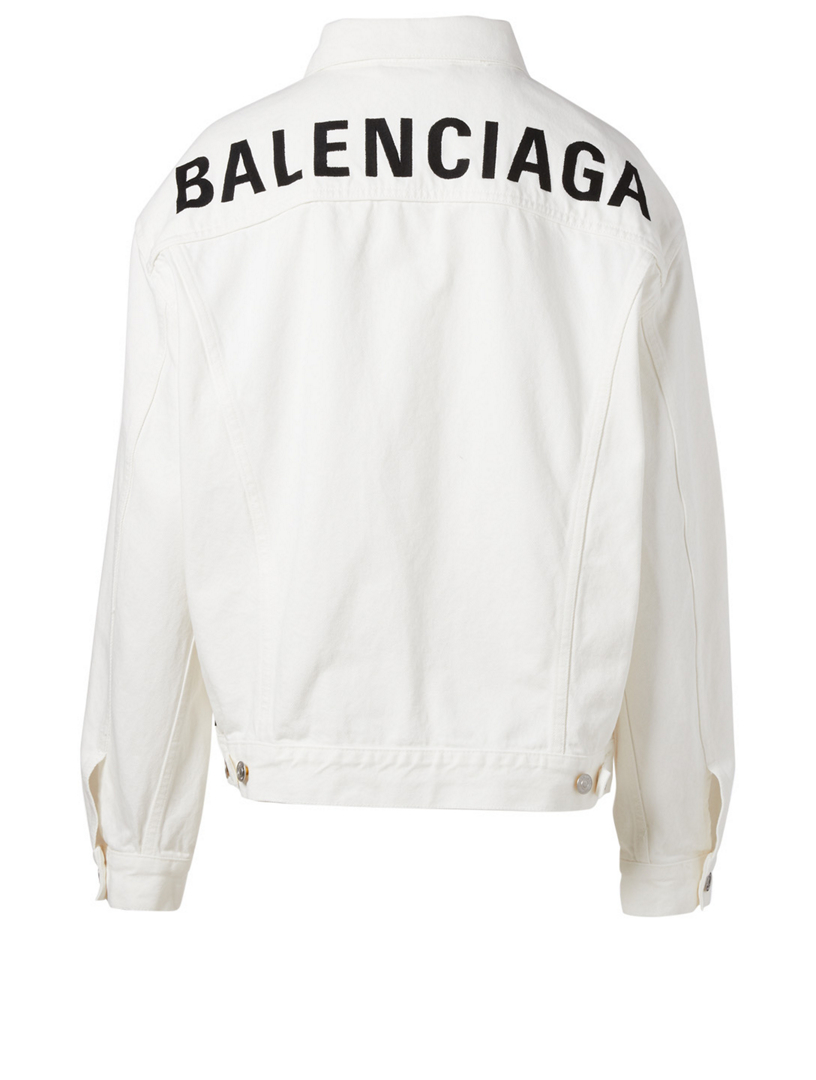 balenciaga white denim