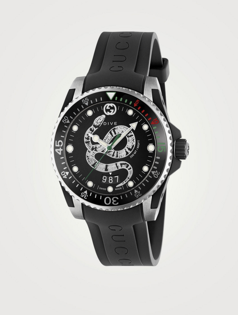 gucci snake dive watch