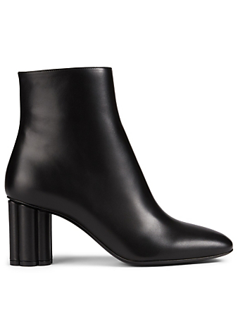 SALVATORE FERRAGAMO Molfetta 70 Leather Ankle Boots Women's Black