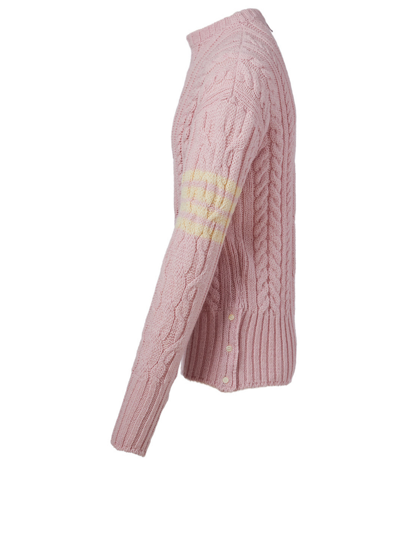 thom browne pink cardigan