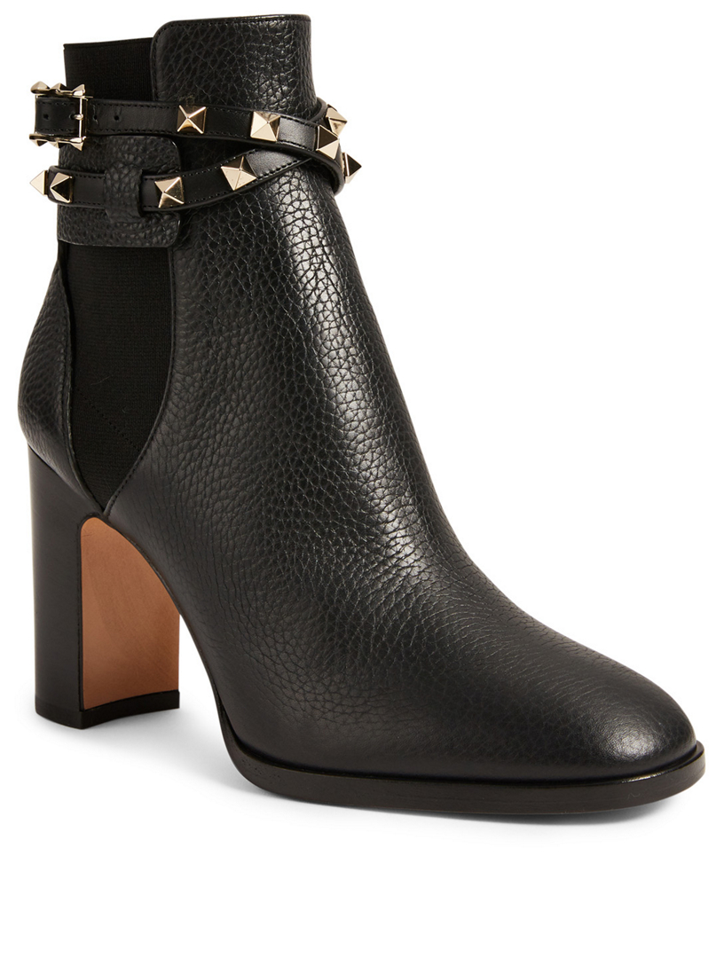 valentino leather ankle boots