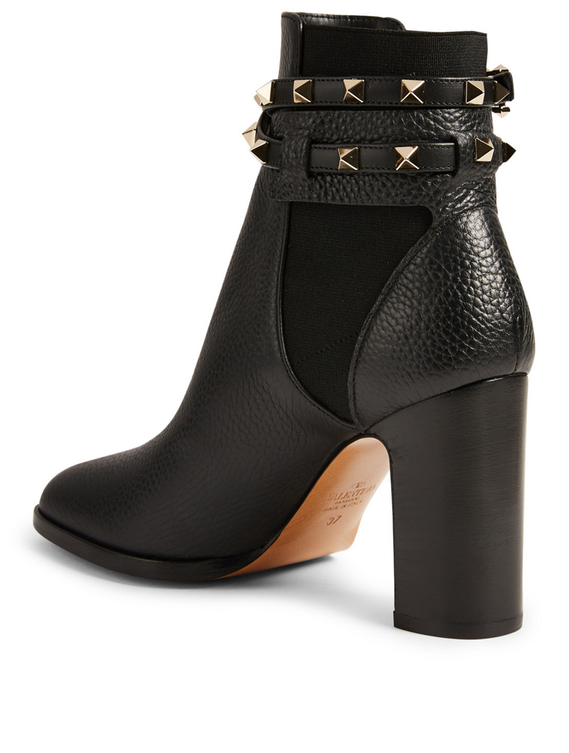 valentino leather ankle boots