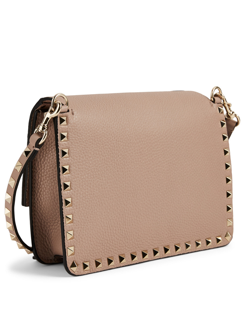 pink valentino garavani small rockstud shoulder bag