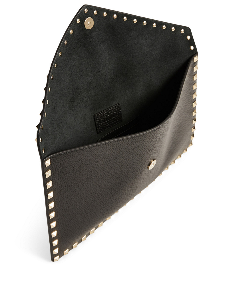 valentino rockstud leather pouch